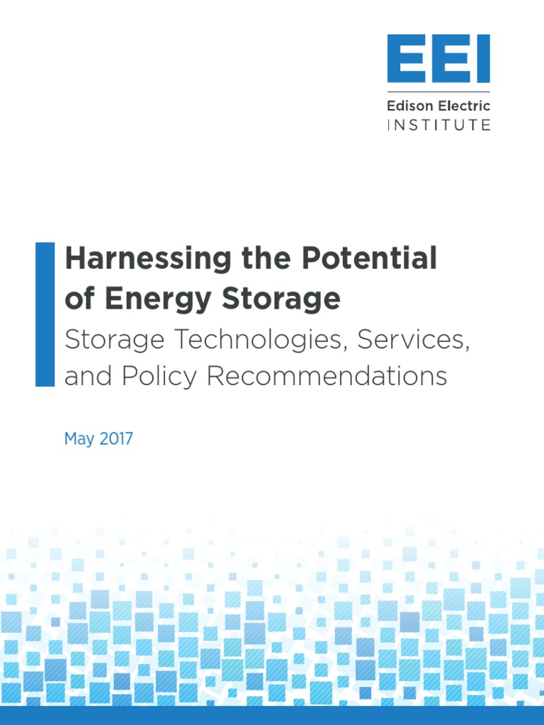 EEI HarnessingStorage Final | PDF | Electrical Grid | Energy Storage