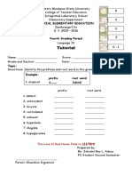 SPED Test Papers Sample