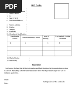 Bio Data