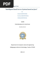 Mini Project Report Java Based Email Server System PDF