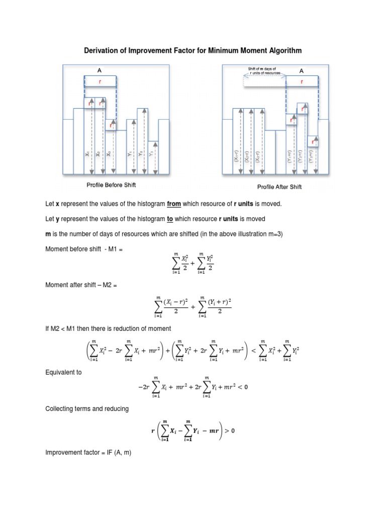 Minimum Moment Improvement Factor Derivation | PDF | Computer Science ...