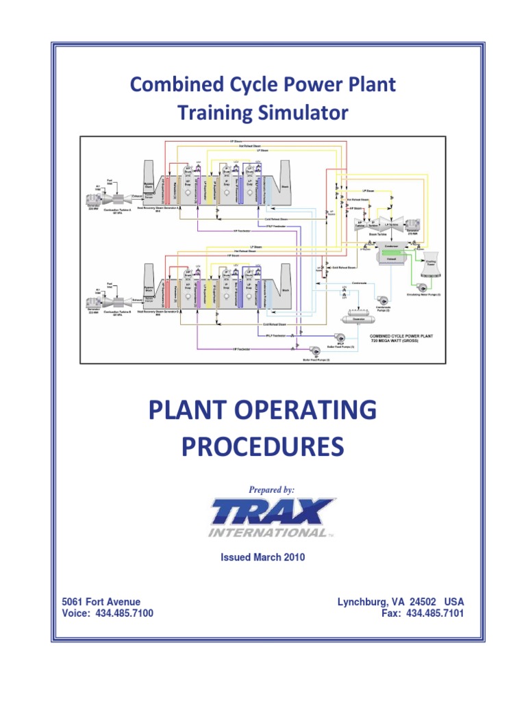 Contoh CCPP Plant Operating Manual Procedures | PDF | Pump | Power Station