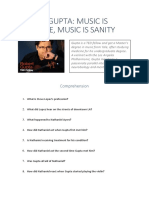 Robert Gupta Music Is Medicine Ted Talk Worksheet Conversation Topics Dialogs 91880