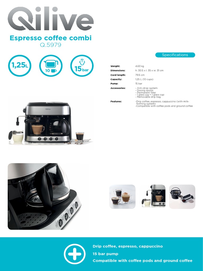 Qilive Q 5979 Espresso Coffee Combi PDF