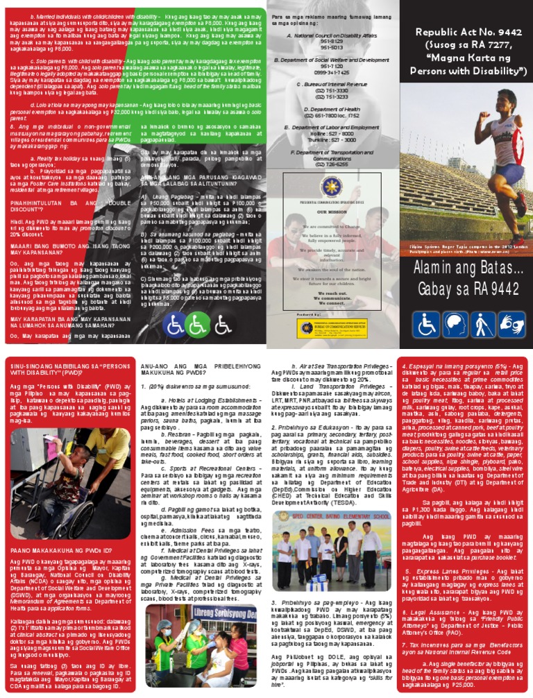 Alamin Ang Batas... Gabay Sa RA 9442 - Bureau of Communications ... | PDF