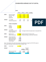 Estimating WACC using comparable companies