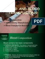 Blood Transfusion and Blood Components Therapy