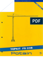 Potain TOPKIT F0 2F23B PDF