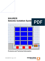 Maurer Seismic Isolation Systems: Products and Technical Information