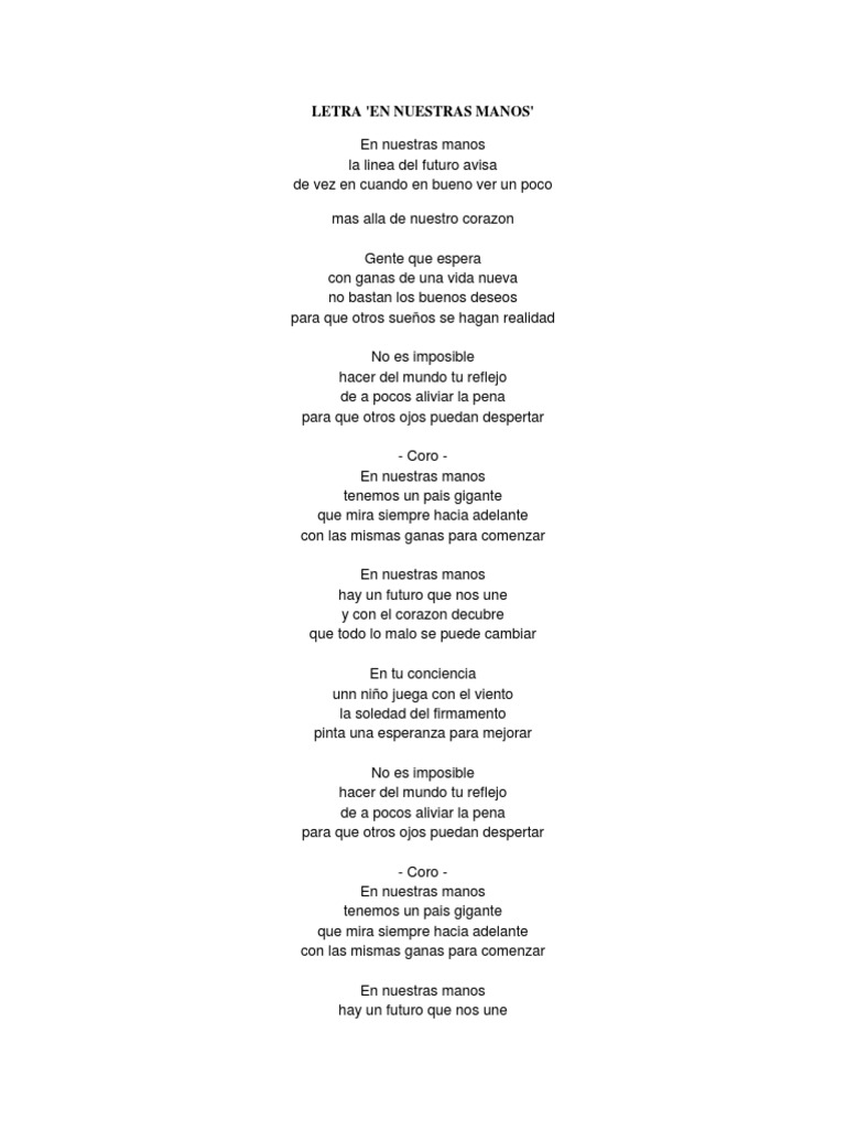 Cancion Sobre Honestidad | PDF