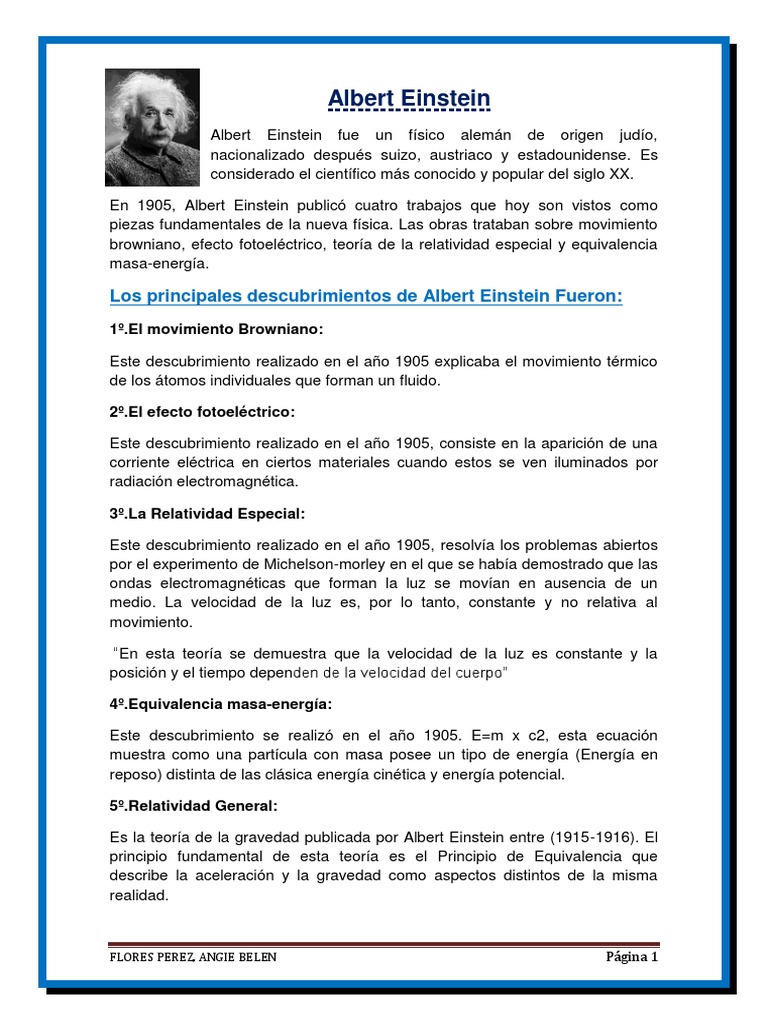 Albert Einstein | PDF