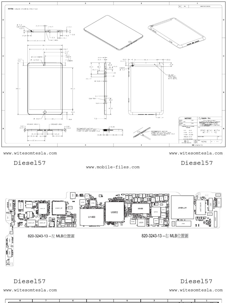 Ipad Mini Schematic PDF | PDF