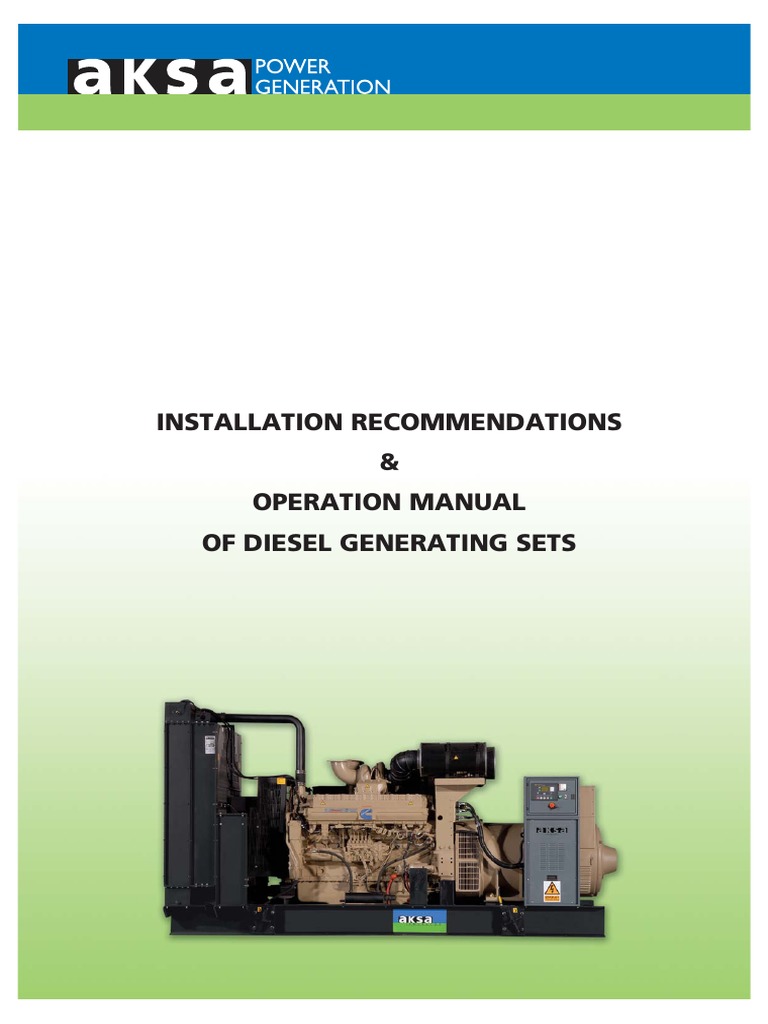 Diesel Generating Sets Overview | PDF | Diesel Engine | Engines
