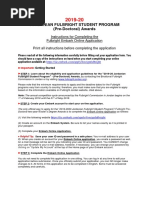 2019-20 Fulbright Pre-Docs (Jordan) OnLine Application Instructions