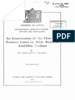 Ainley and Mathieson Pressure Loss Model For Axial Flow Turbine PDF
