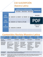 Precios Maestra Latina