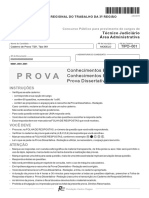 Concurso público para provimento de cargos de Técnico Judiciário Área Administrativa