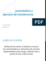 4B_El texto argumentativo y ejercicio de transferencia_2018-1.pptx