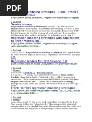 Regression Modeling Strategies Overview | PDF | Regression