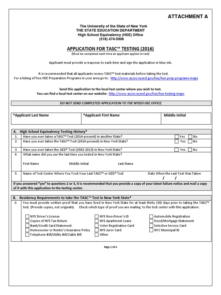 05 Final Nysed Attachment Fill 2016 Proof | PDF | General Educational ...