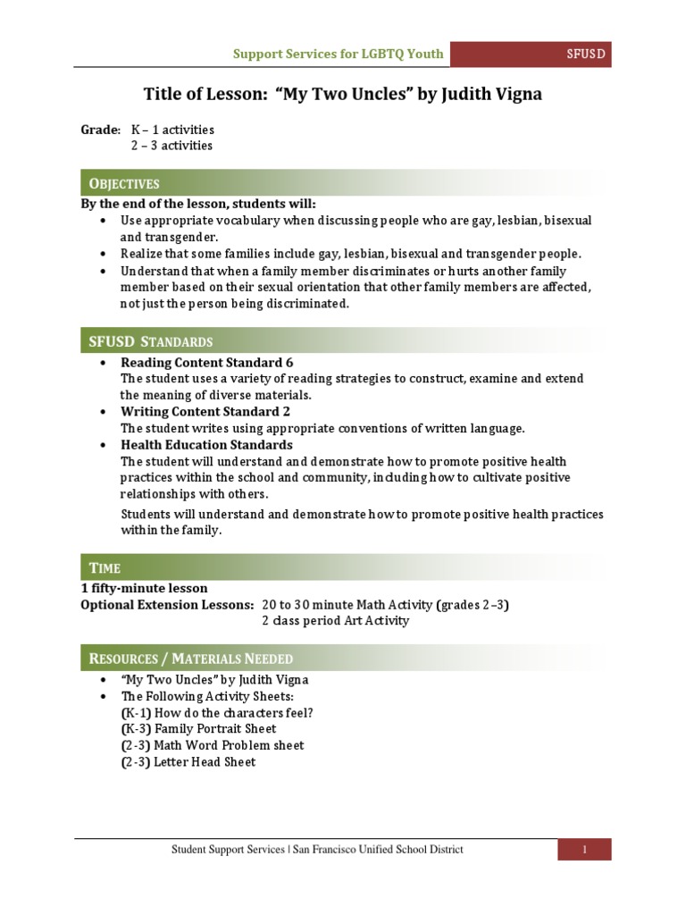 My Two Uncles | Download Free PDF | Interpersonal Attraction ...