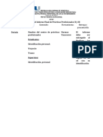 Pautas de Informe de PracticasII y III