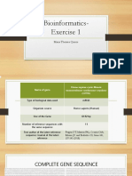 Bioinformatics-Exercise 1: Maria Theresa Quiros