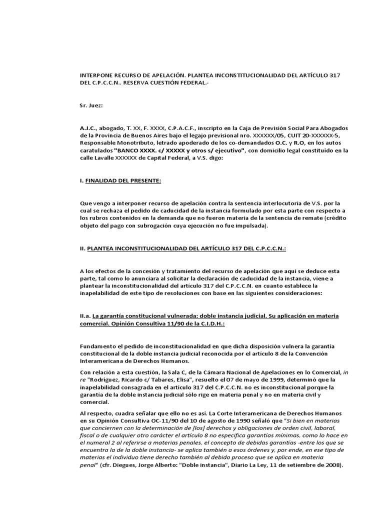 interpone-recurso-de-apelaci-n-art-317-cpccn-argentina-pdf