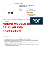 Nuevo Modelo de Celular Con Proyector