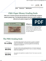 PMG Paper Money Grading Scale - PMG