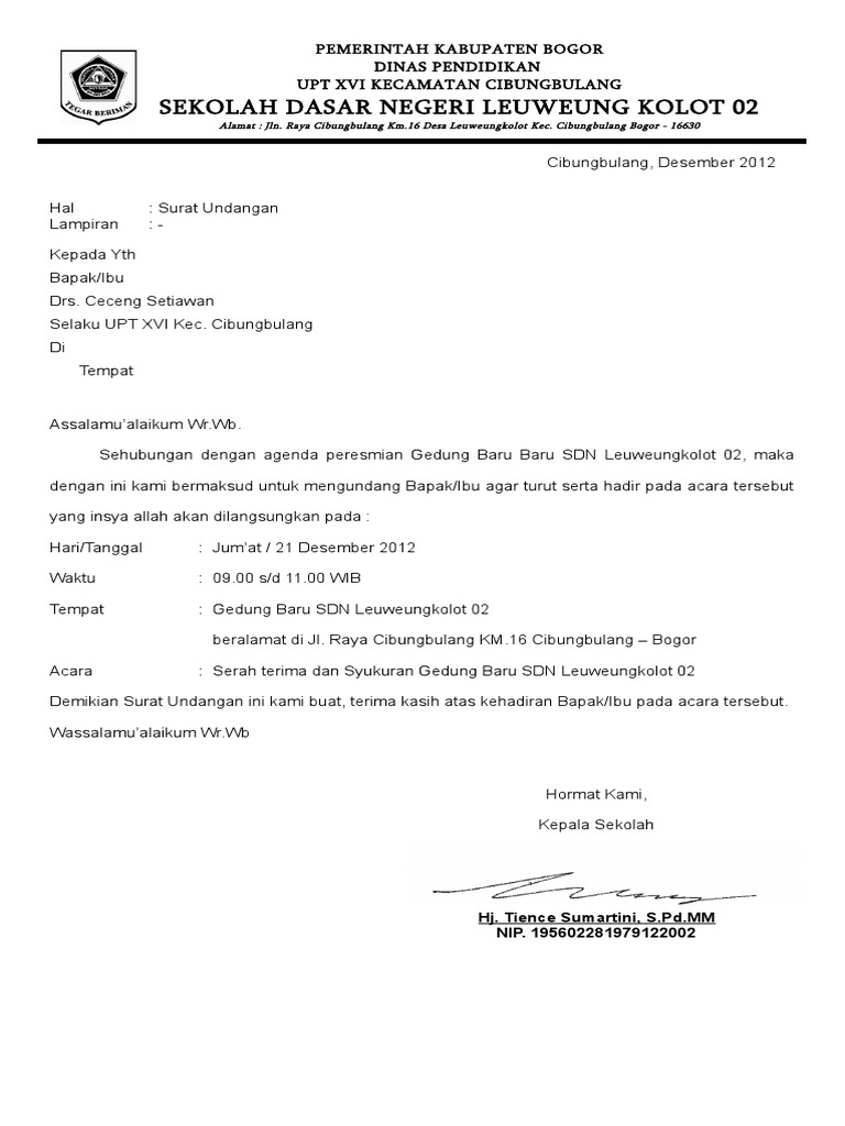 Contoh Surat Undangan Serah Terima Jabatan Kepala Sekolah Sd : Contoh Surat Undangan Serah Terima Jabatan | FORMAT ... : Serah terima jabatan adalah momen yang sangat penting dalam sebuah organisasi, baik itu ditingkat sekolah (osis), karang taruna, perusahaan swasta ataupun instansi pemerintah.