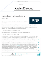 Note - Multipliers vs. Modulators