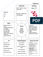 Monthly Curriculum February