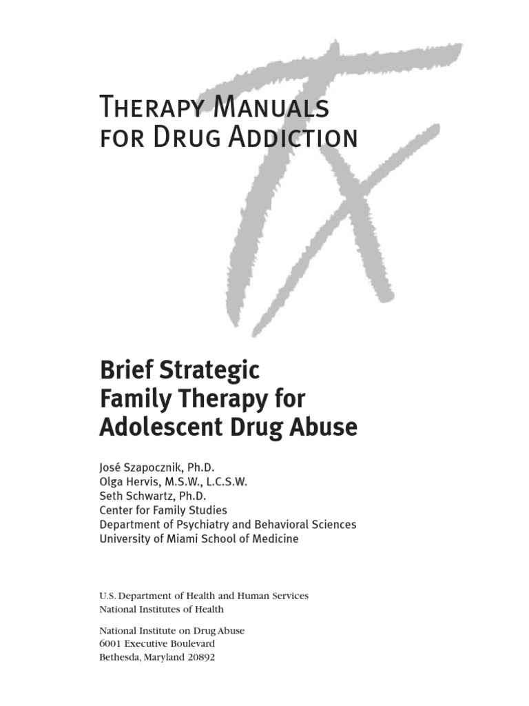 Family Therapy For Adolescent Drug Abuse PDF | PDF | Adolescence ...