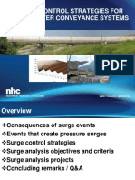 Surge Control Strategies for Wastewater Conveyance Systems