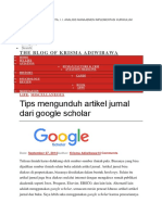 Tips Mengunduh Artikel Jurnal Dari Google Scholar