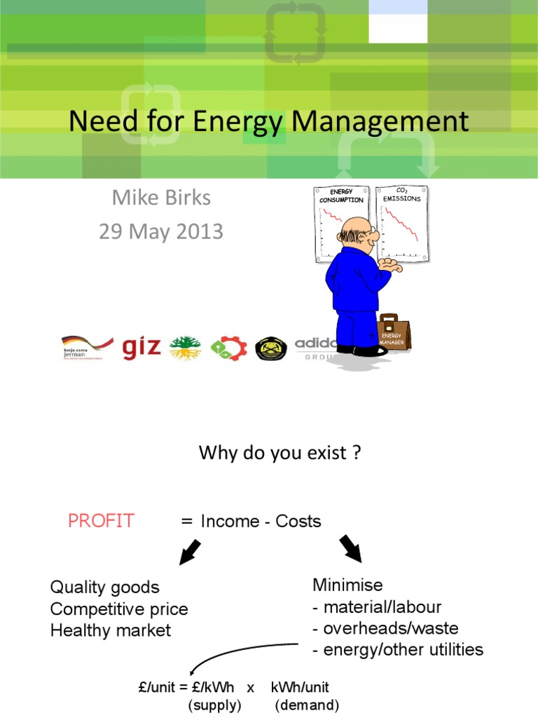 Presentation 2 Need For Energy Management PDF Energy Management Waste