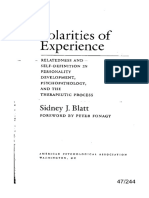BLATT, SIDNEY - Polarities of Experience (Relatedness and Self-Definition in Personality Development, Psychopatology...) (Cap. 6)