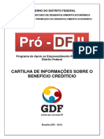 Cartilha de Informações Sobre o Benefício Creditício