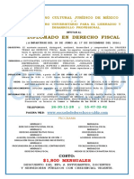 Diplomado en Derecho Fiscal Del 18-Jun Al 17-Dic Del 2016 en Oficio Crecia