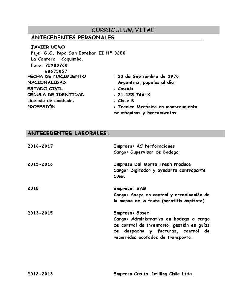 Curriculum vitae cineasta picture