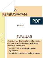 Evaluasi Keperawatan