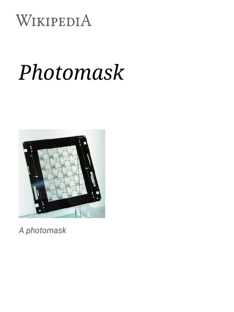 Photo Mask | Download grátis PDF | Electromagnetic Radiation ...