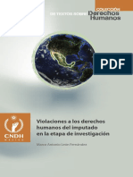 Derechos Humanos-  Violaciones Imputado