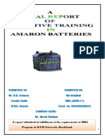 44485475 Report on Amaron Batteries Ltd