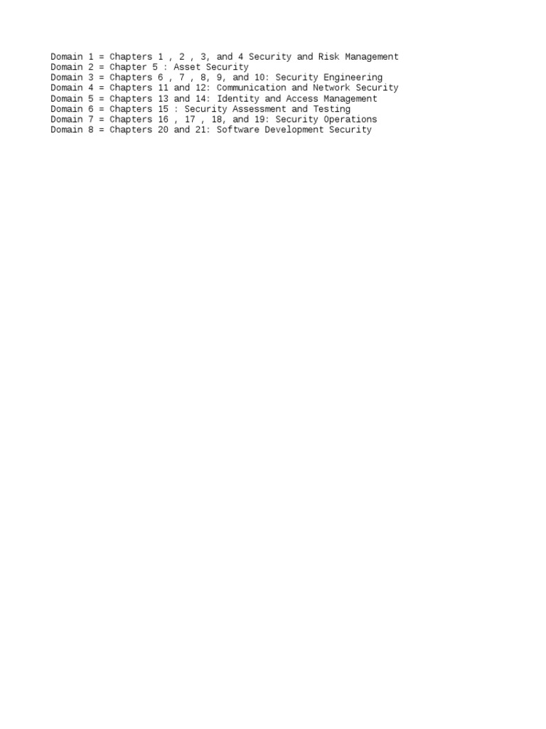 Comprehensive Security Domain Overview | PDF