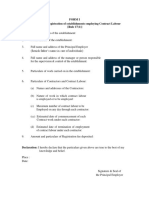 Forms of Registration Under Contract Labour Act 1970 PDF