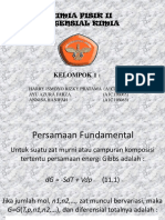 Persamaan Fundamental Potensial Kimia