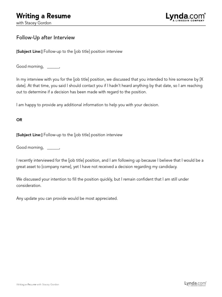 08 03 Follow Up Examples | PDF