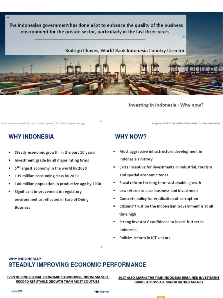 Why Indonesia & Why NOW PDF | PDF | Indonesia | Economic Growth